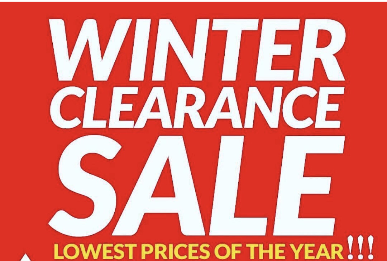 Winter Clearance Sale!
